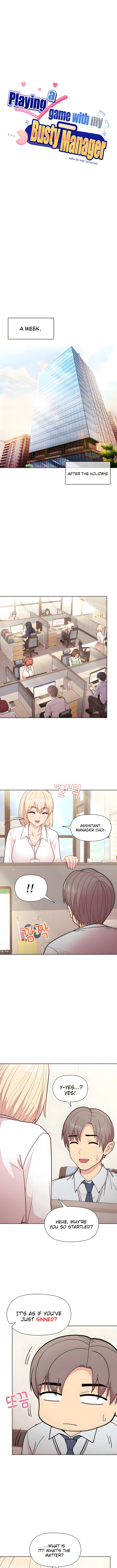 Playing a game with my Busty Manager Chapter 8 - Manhwa18.com