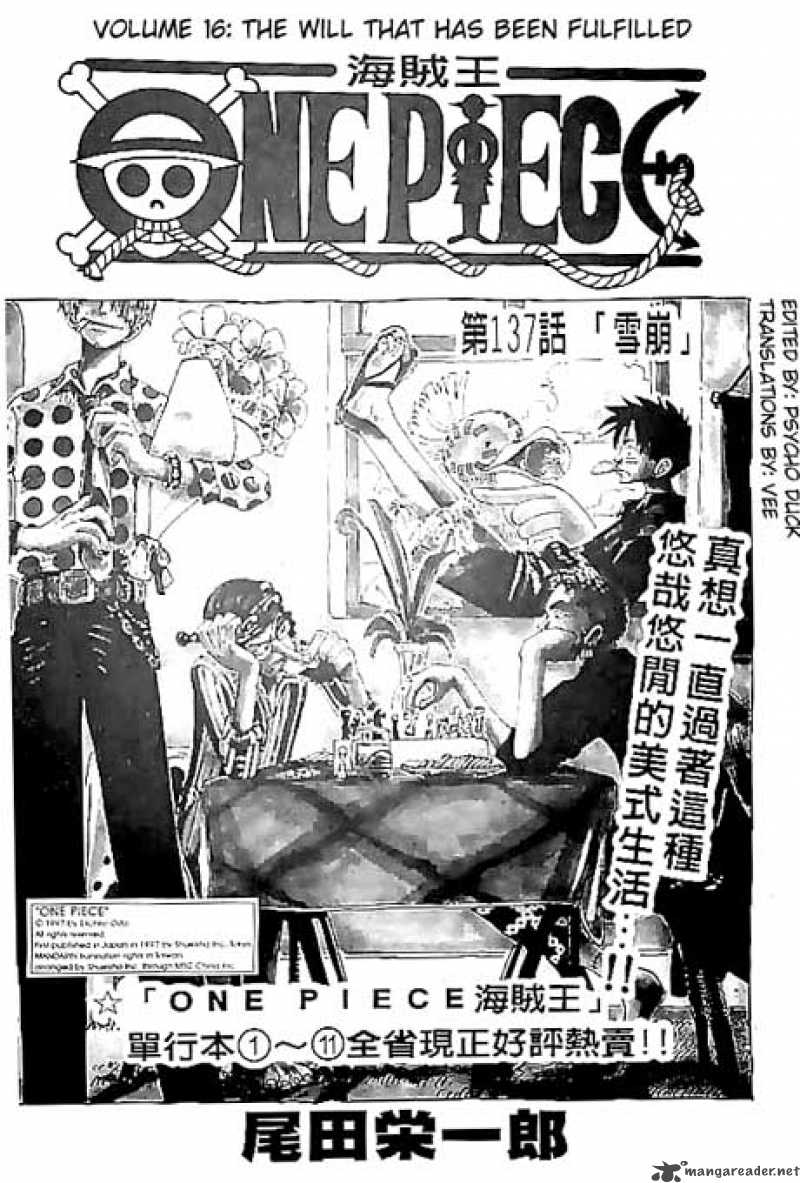 One Piece Chapter 137 - Manhwa18.com