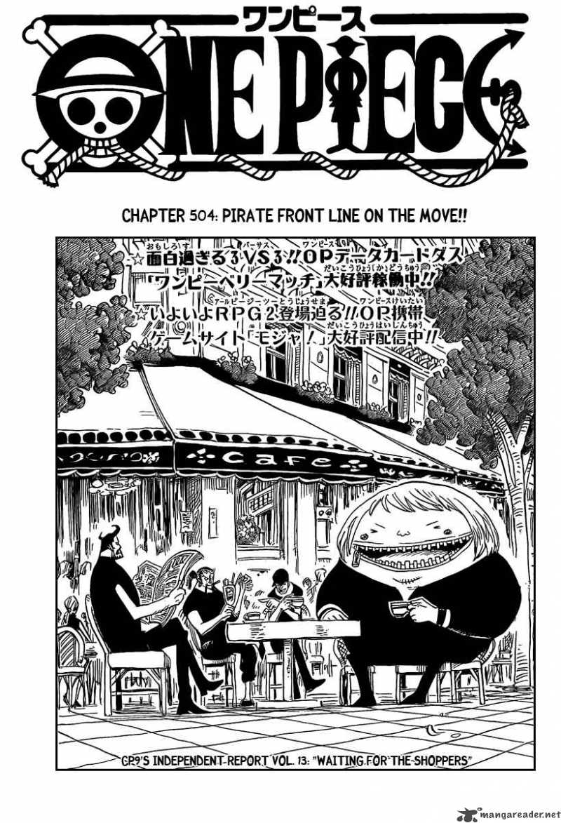 One Piece Chapter 504 - Manhwa18.com