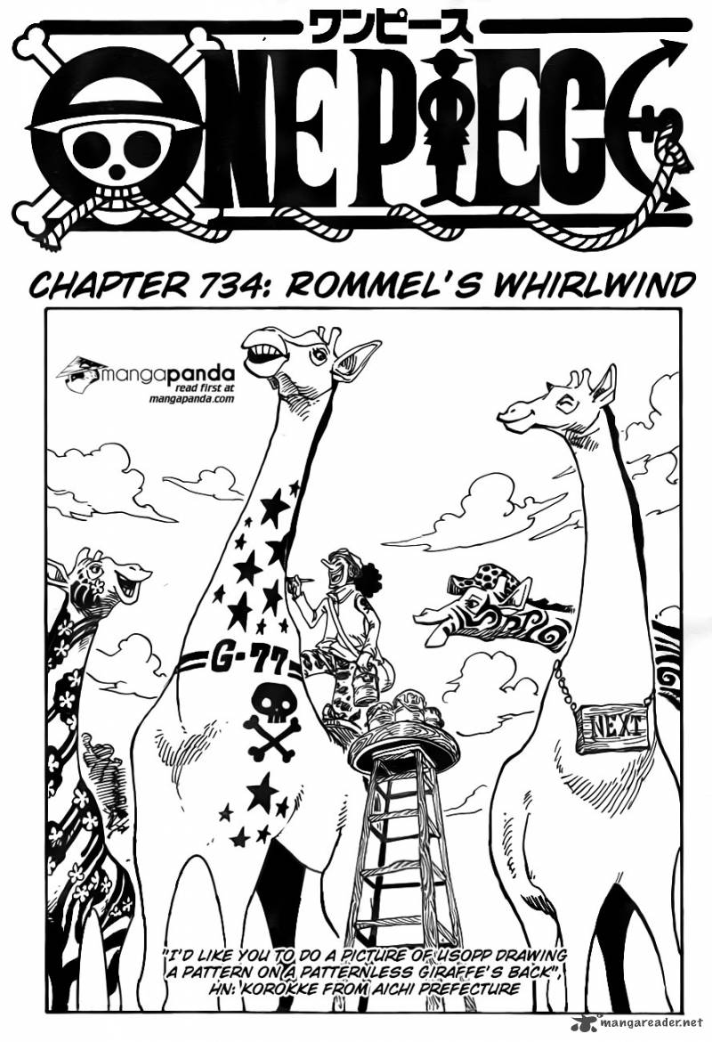 One Piece Chapter 734 - Manhwa18.com