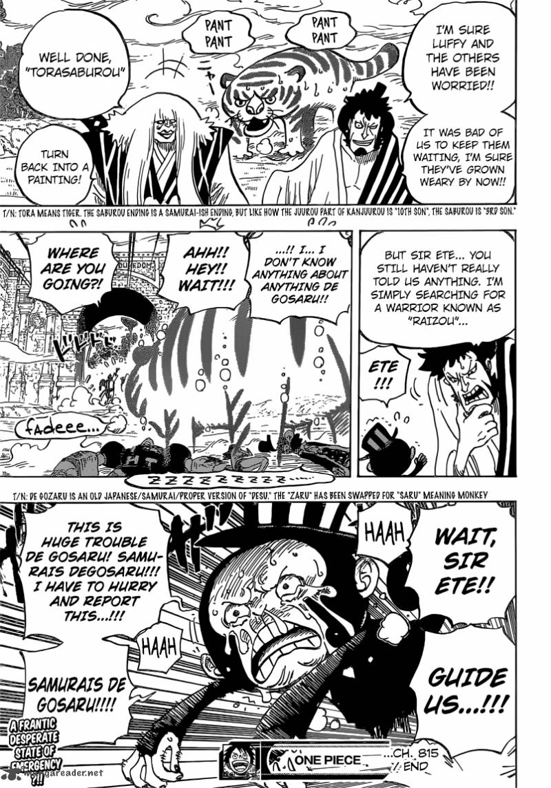 One Piece Chapter 815 - Manhwa18.com