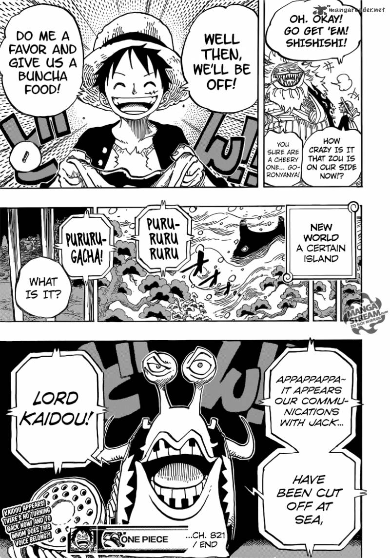 One Piece Chapter 821 - Manhwa18.com