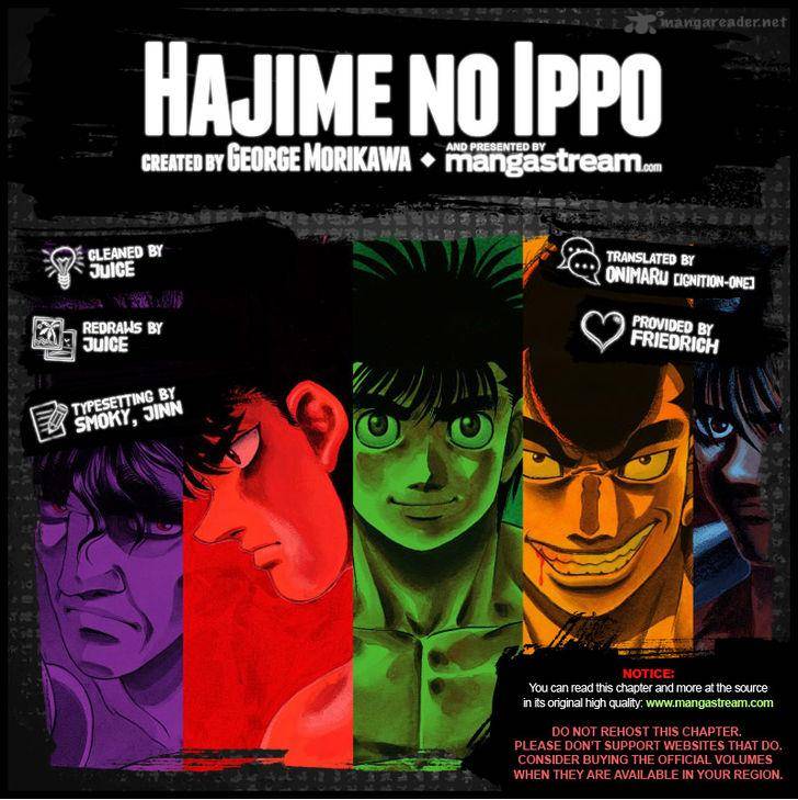 Hajime no Ippo Chapter 1015 - Manhwa18.com