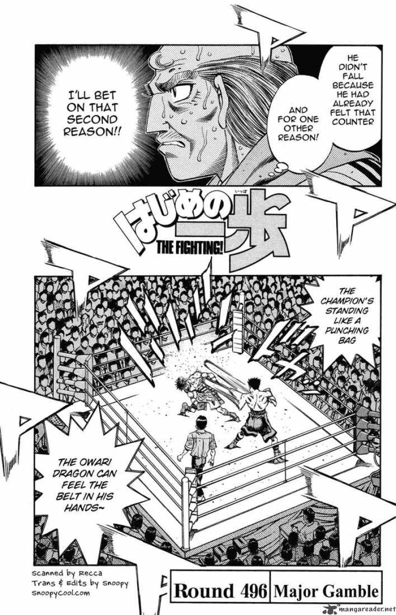 Hajime no Ippo Chapter 496 - Manhwa18.com