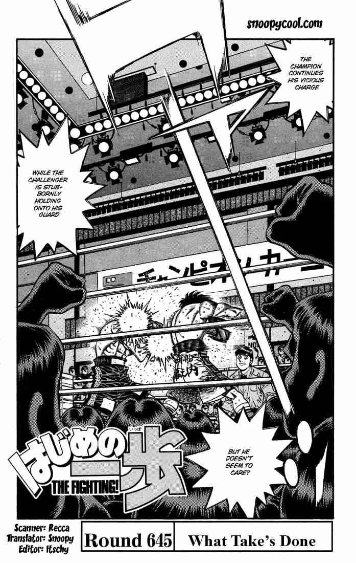 Hajime no Ippo Chapter 645 - Manhwa18.com