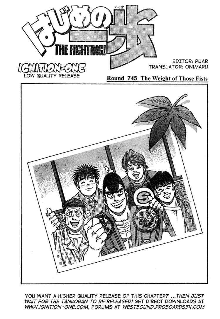 Hajime no Ippo Chapter 745 - Manhwa18.com