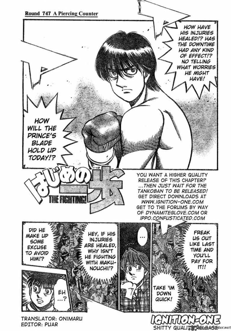 Hajime no Ippo Chapter 747 - Manhwa18.com