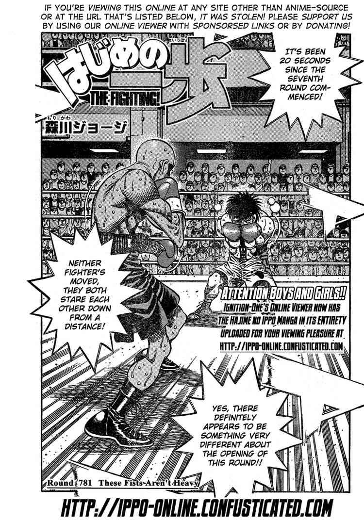 Hajime no Ippo Chapter 781 - Manhwa18.com