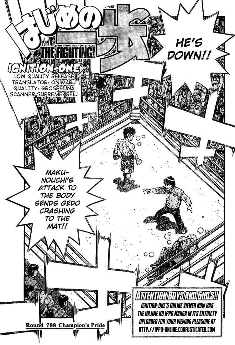 Hajime no Ippo Chapter 788 - Manhwa18.com