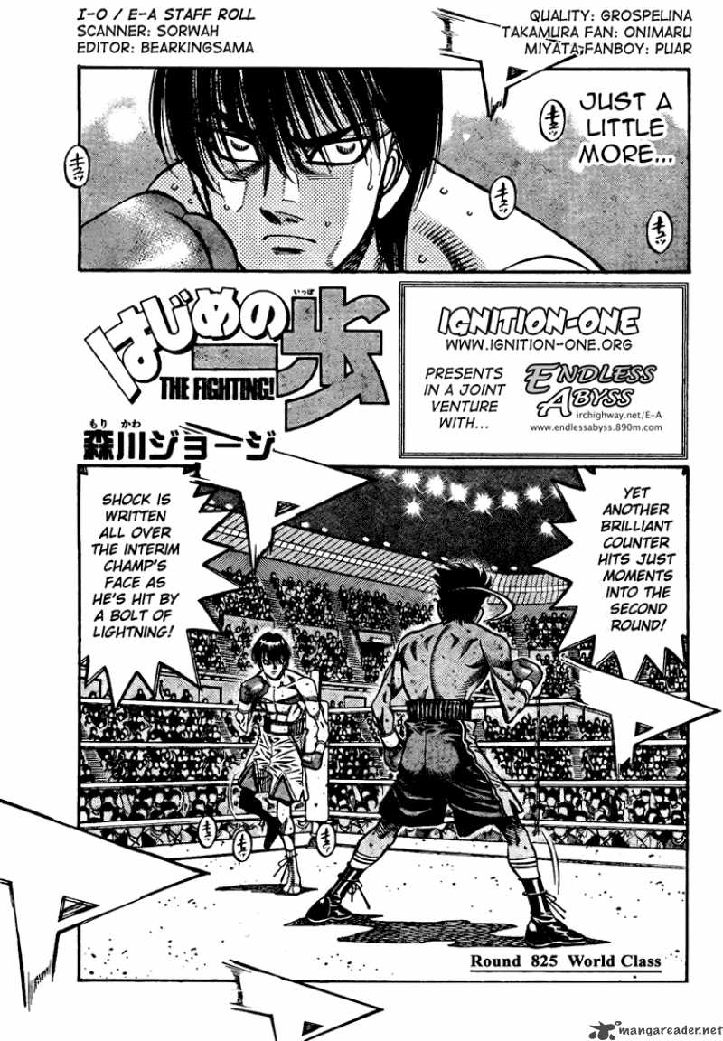 Hajime no Ippo Chapter 825 - Manhwa18.com