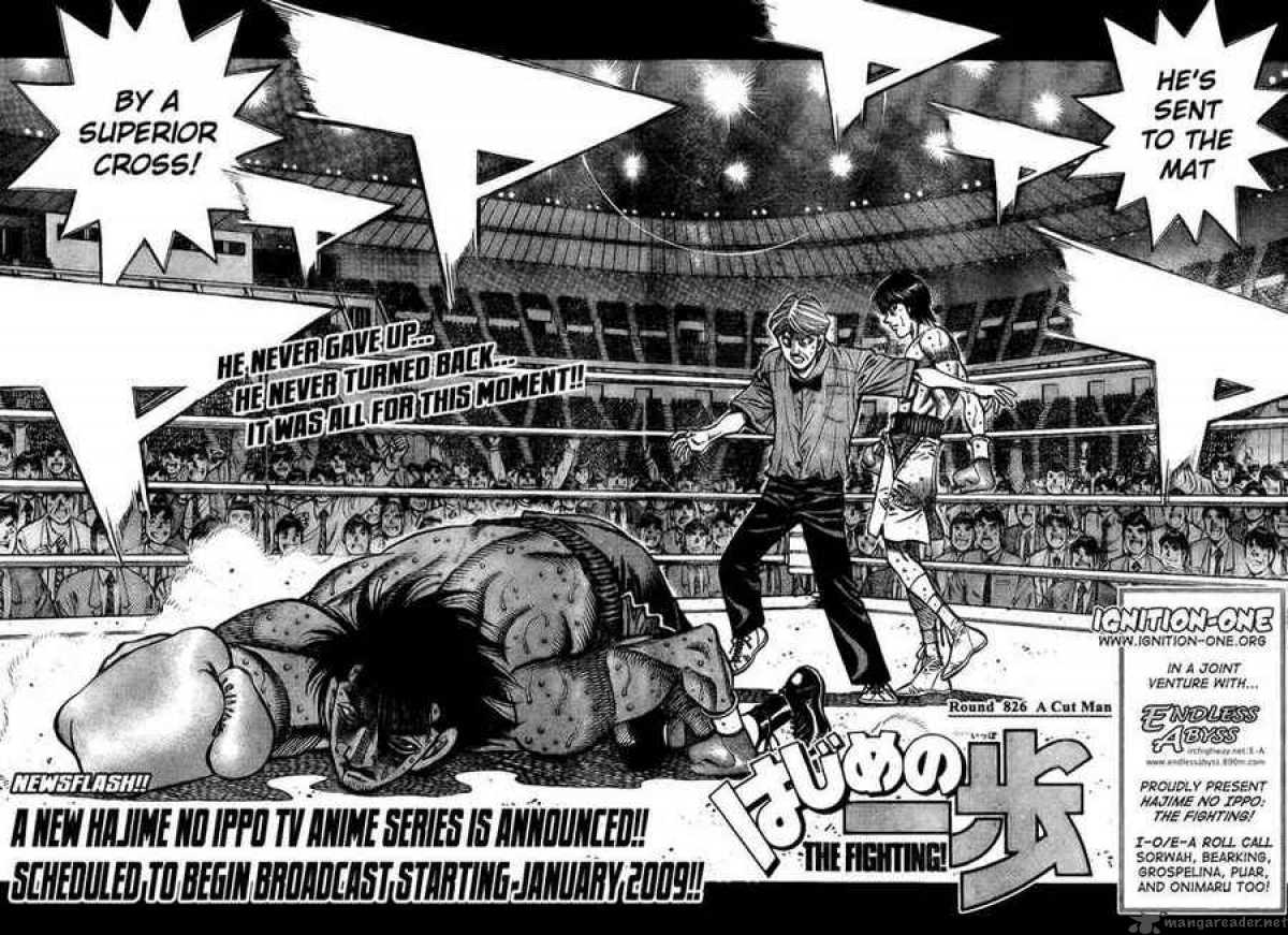 Hajime no Ippo Chapter 826 - Manhwa18.com