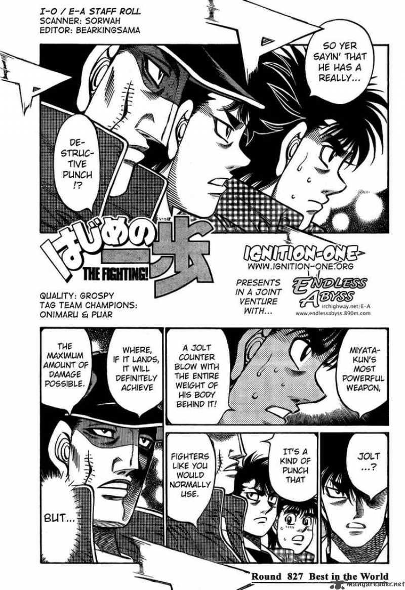 Hajime no Ippo Chapter 827 - Manhwa18.com