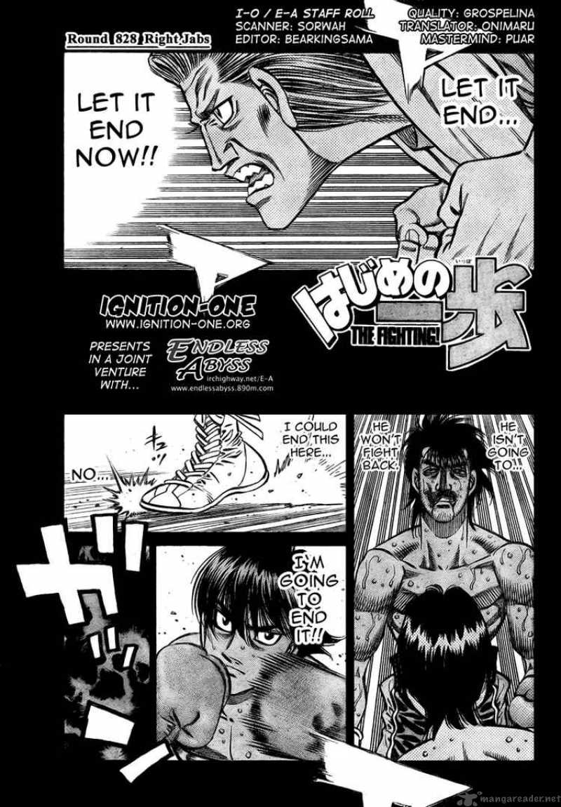 Hajime no Ippo Chapter 828 - Manhwa18.com