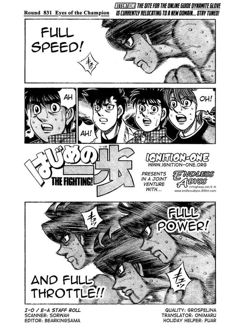 Hajime no Ippo Chapter 831 - Manhwa18.com