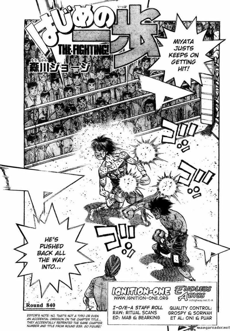 Hajime no Ippo Chapter 840 - Manhwa18.com