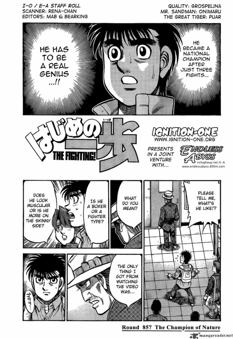 Hajime no Ippo Chapter 857 - Manhwa18.com