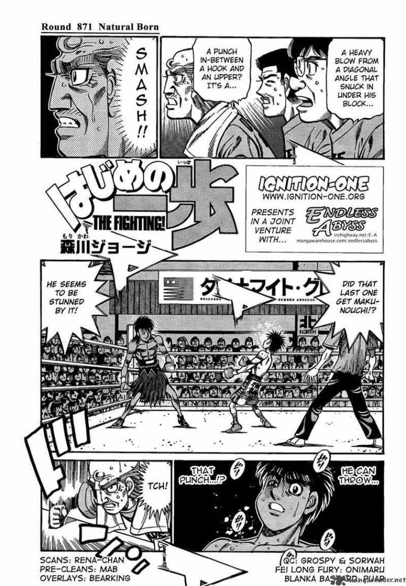 Hajime no Ippo Chapter 871 - Manhwa18.com