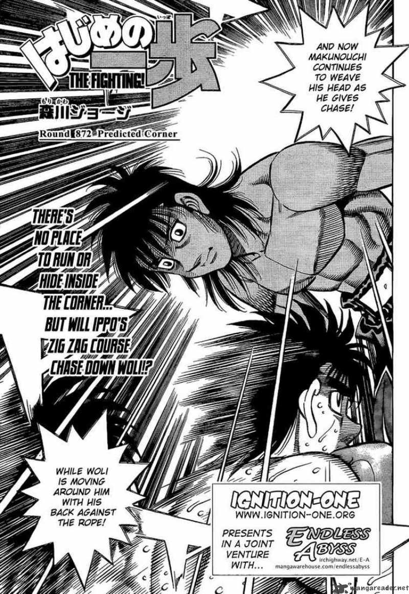 Hajime no Ippo Chapter 872 - Manhwa18.com