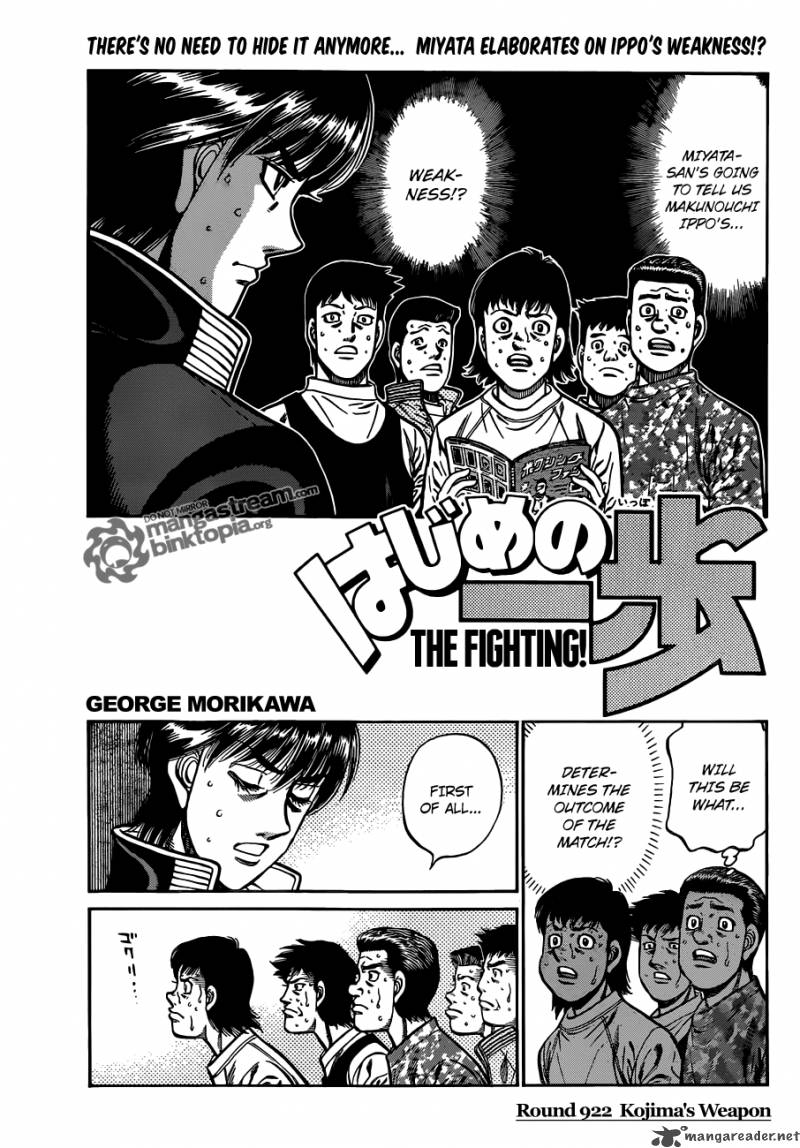 Hajime no Ippo Chapter 922 - Manhwa18.com