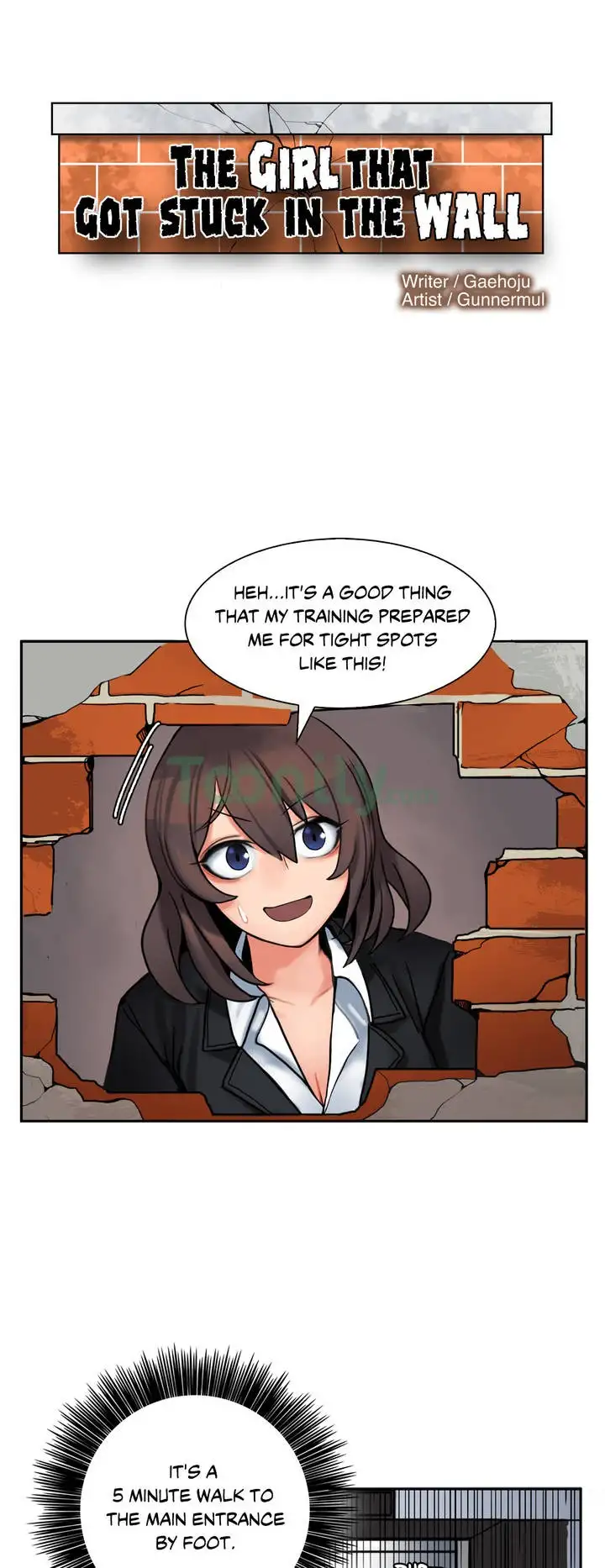 The Girl That Got Stuck in the Wall Chapter 1 - Manhwa18.com