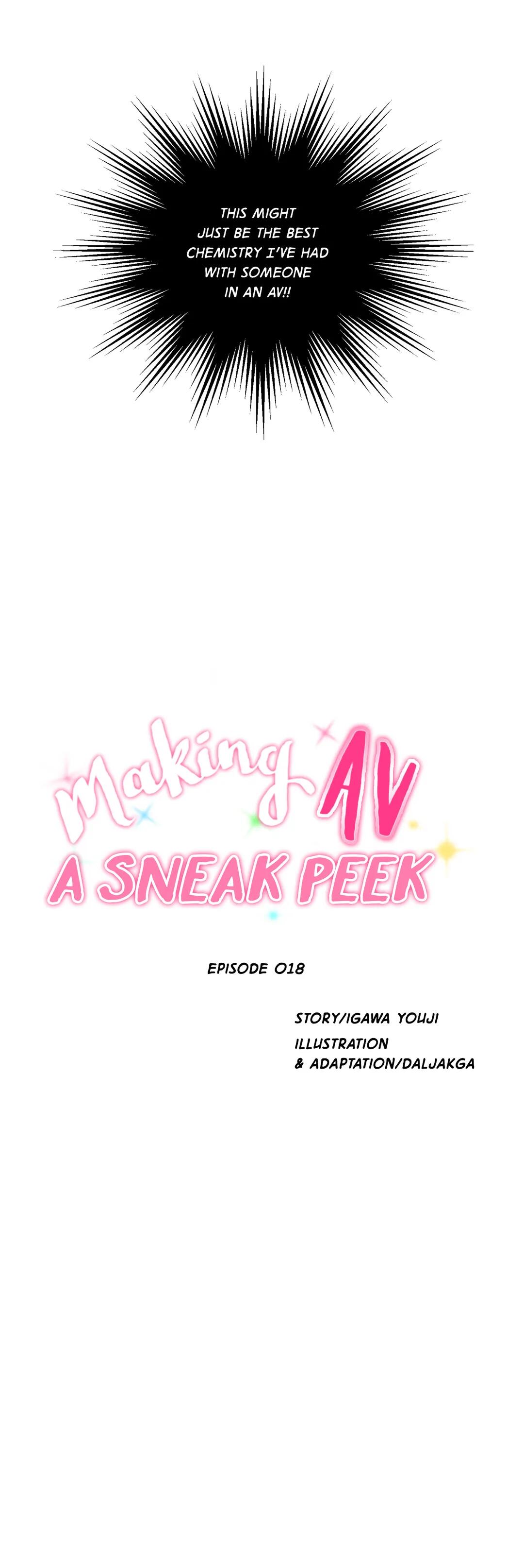 Making AV: A Sneak Peek Chapter 18 - Manhwa18.com