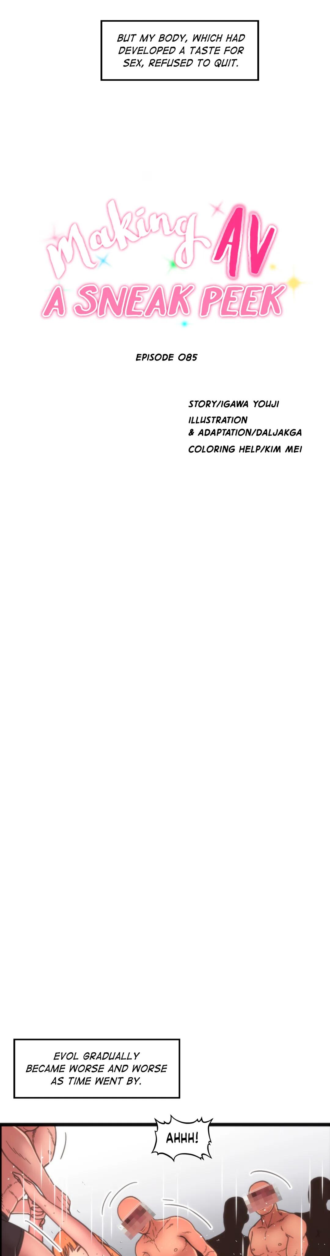 Making AV: A Sneak Peek Chapter 85 - Manhwa18.com