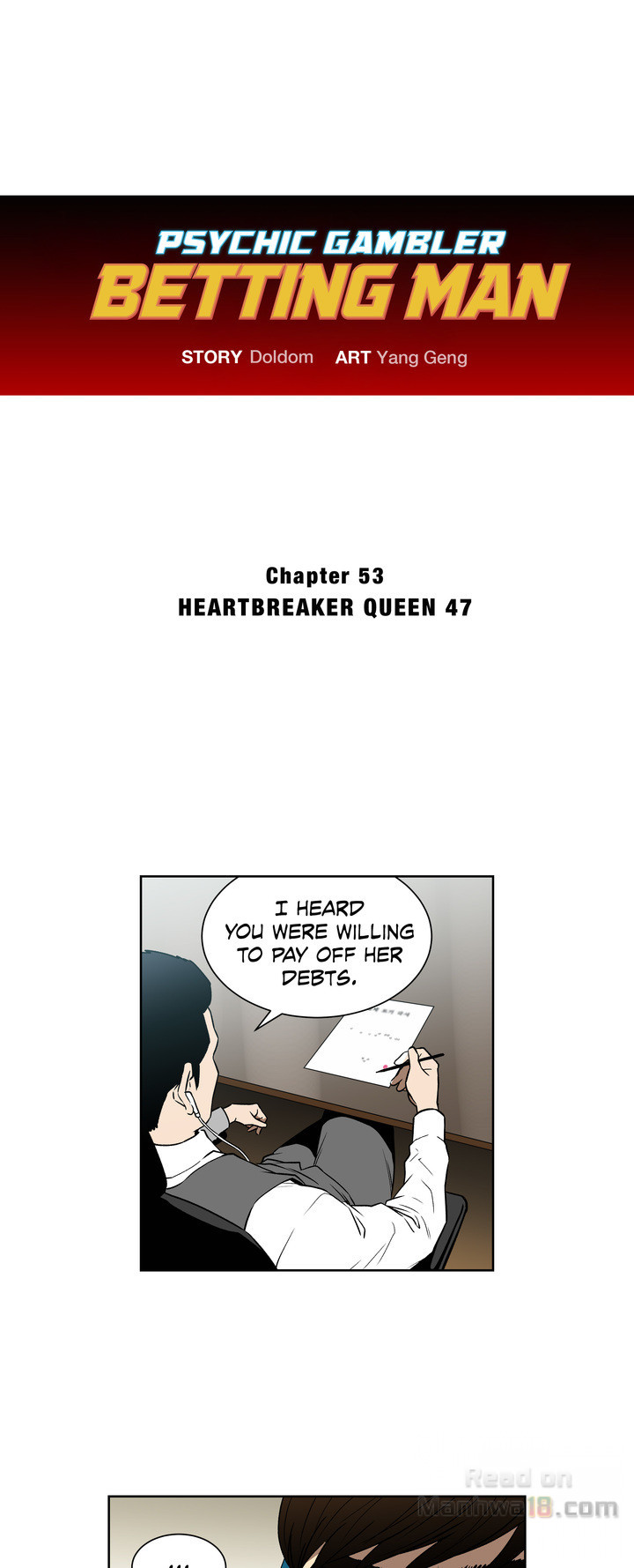 Psychic Gambler: Betting Man Chapter 53 - Manhwa18.com