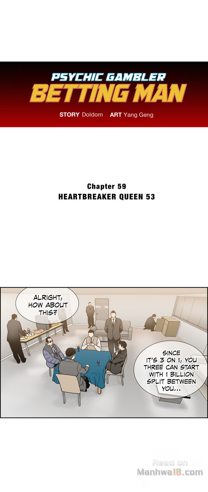 Psychic Gambler: Betting Man Chapter 59 - Manhwa18.com