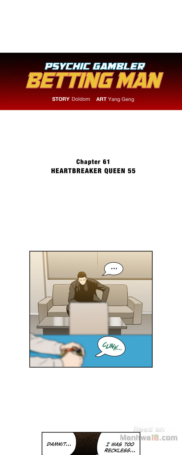 Psychic Gambler: Betting Man Chapter 61 - Manhwa18.com