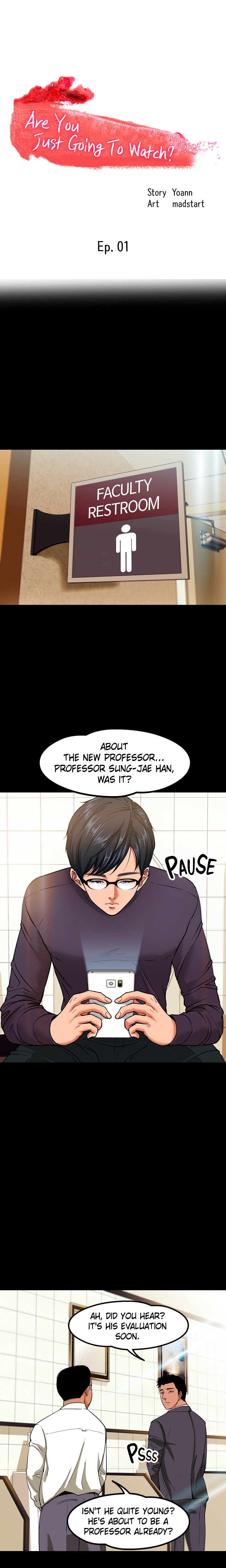 Professor, are you just going to look at me Engsub Chapter 1 - Manhwa18.com