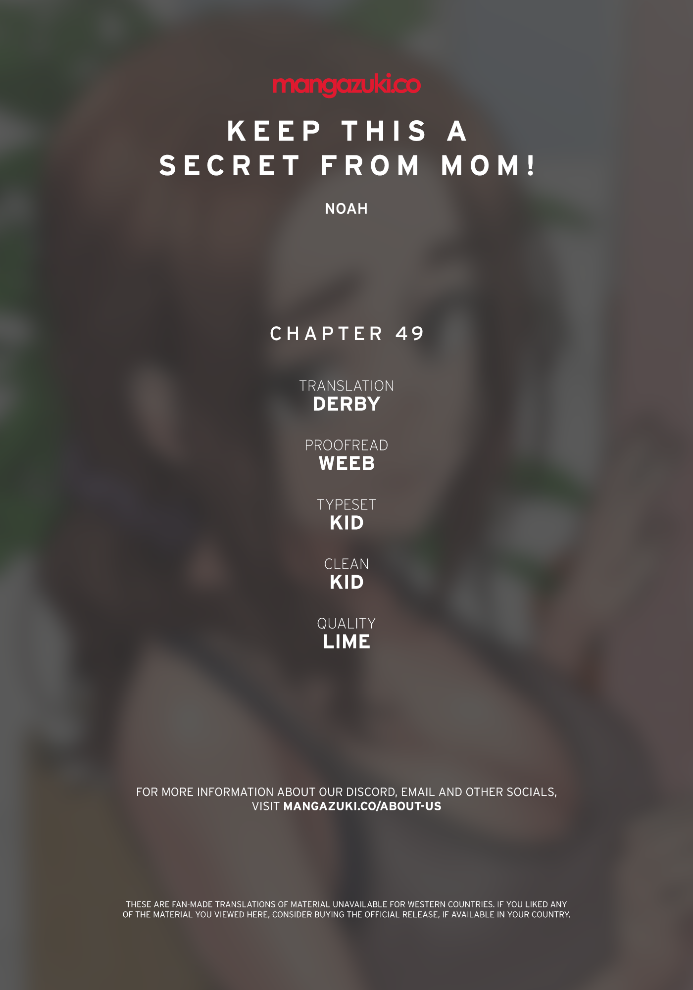 Keep it a secret from your mother Chapter 49 - Manhwa18.com
