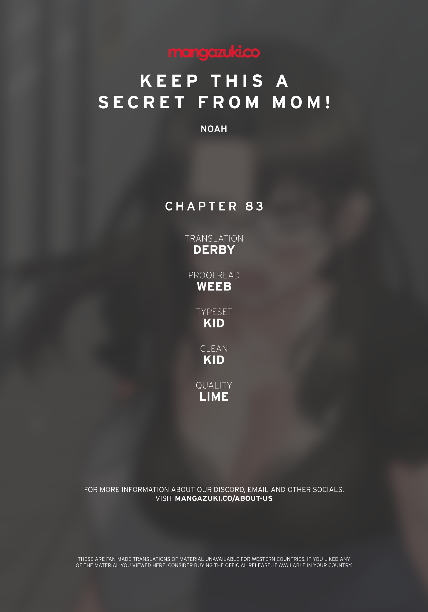 Keep it a secret from your mother Chapter 83 - Manhwa18.com