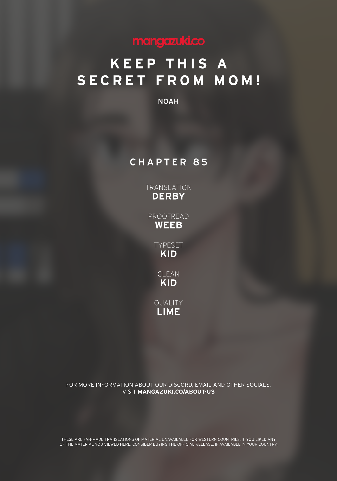 Keep it a secret from your mother Chapter 85 - Manhwa18.com