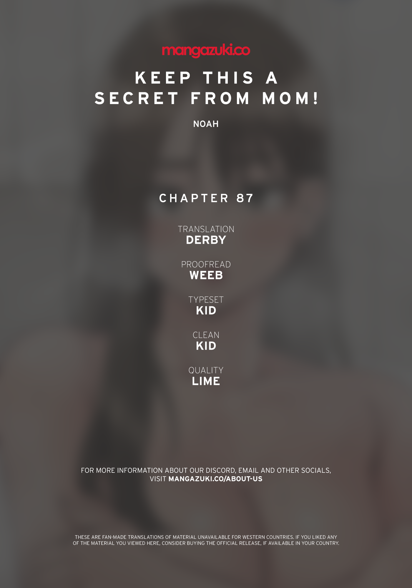 Keep it a secret from your mother Chapter 87 - Manhwa18.com