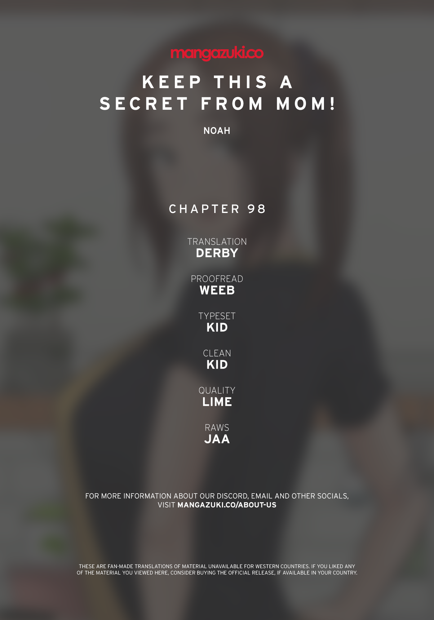Keep it a secret from your mother Chapter 98 - Manhwa18.com