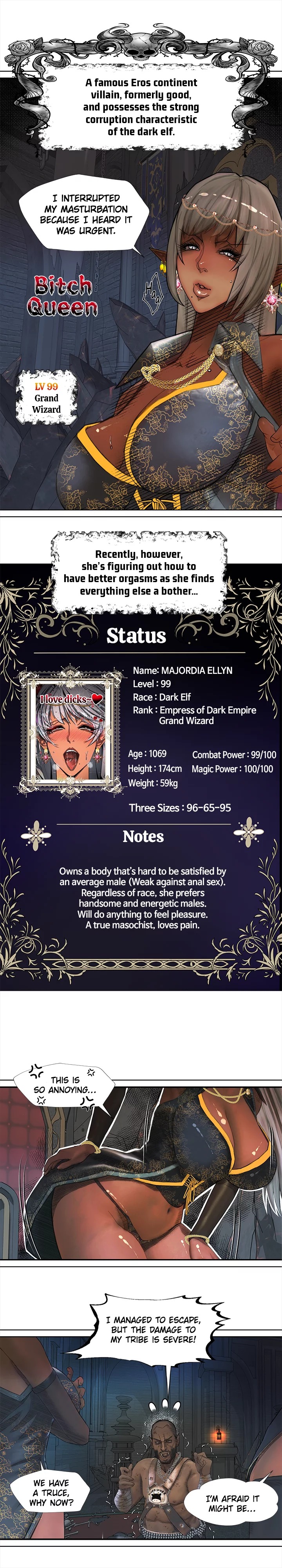 The Dark Elf Queen and the Slave Orc Chapter 1 - Manhwa18.com