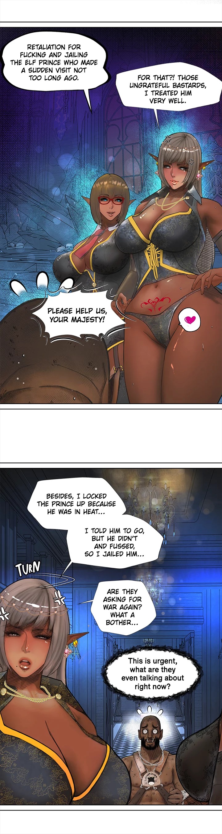 The Dark Elf Queen and the Slave Orc Chapter 1 - Manhwa18.com