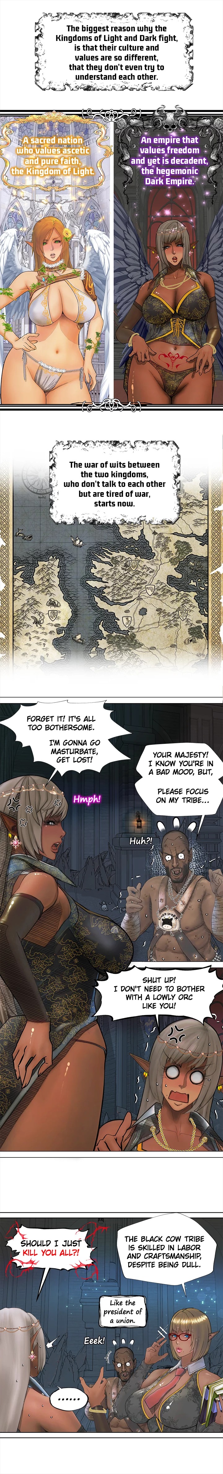 The Dark Elf Queen and the Slave Orc Chapter 1 - Manhwa18.com