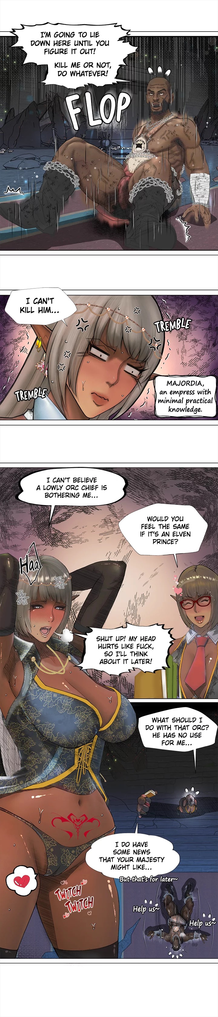 The Dark Elf Queen and the Slave Orc Chapter 1 - Manhwa18.com