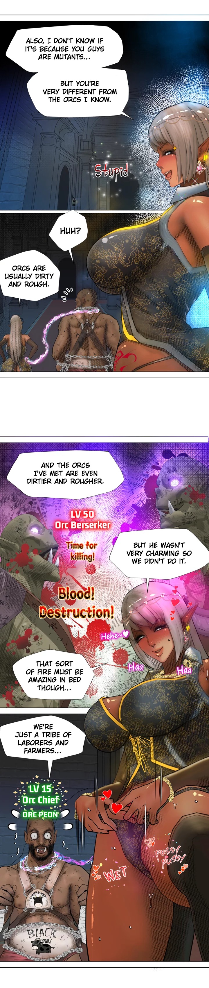 The Dark Elf Queen and the Slave Orc Chapter 4 - Manhwa18.com